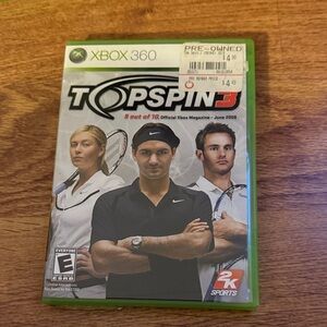 Top Spin 3 for Xbox 360 - Green Case